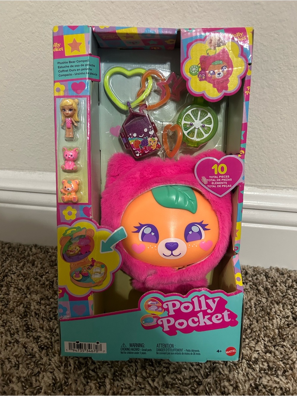 Polly pocket plushie bear compact